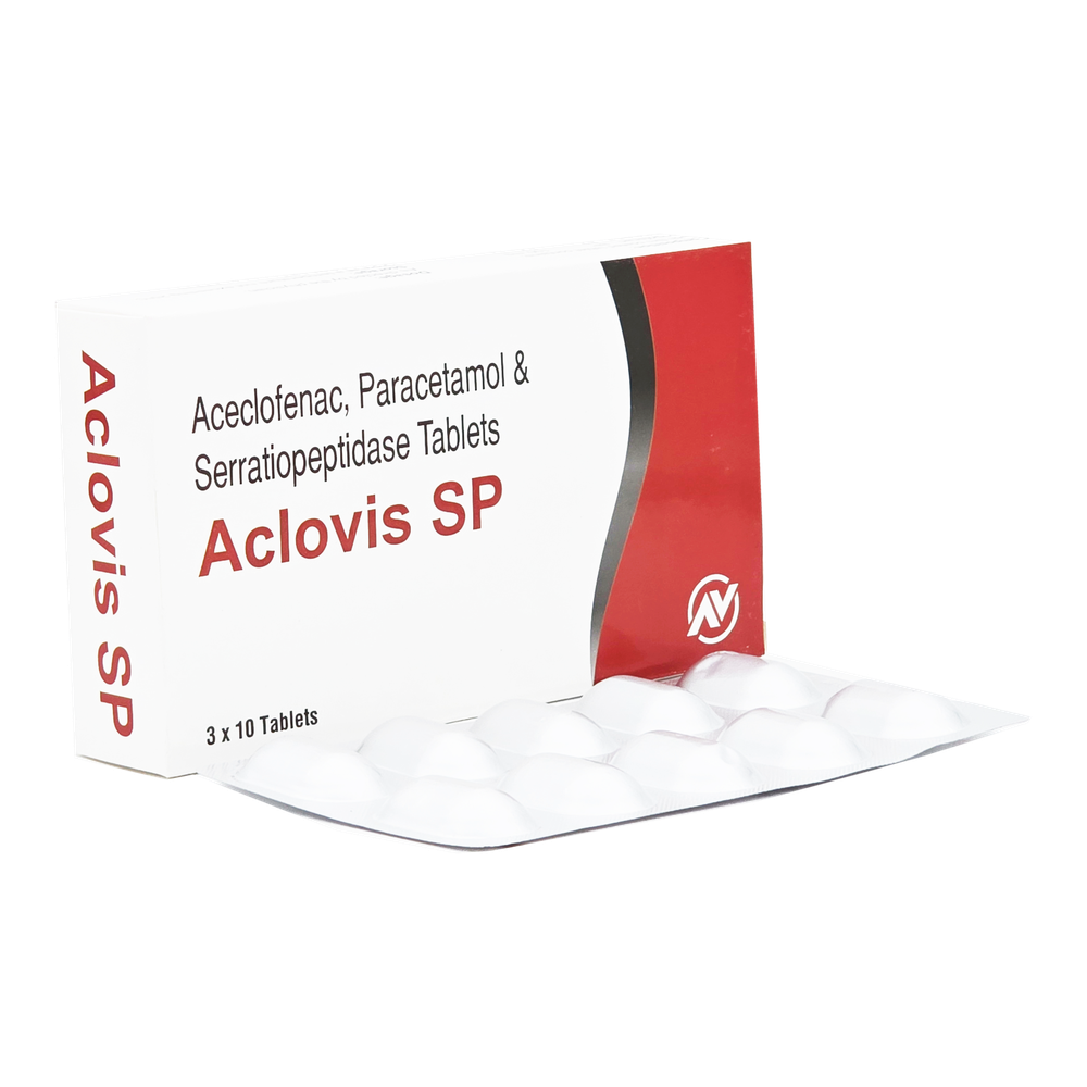 Aclovis SP tablets by ANVIS, carton and blister, pack of 30 tablets