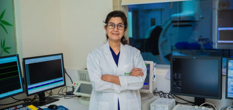 Real stock photograph of a healthcare professional in Delhi, India