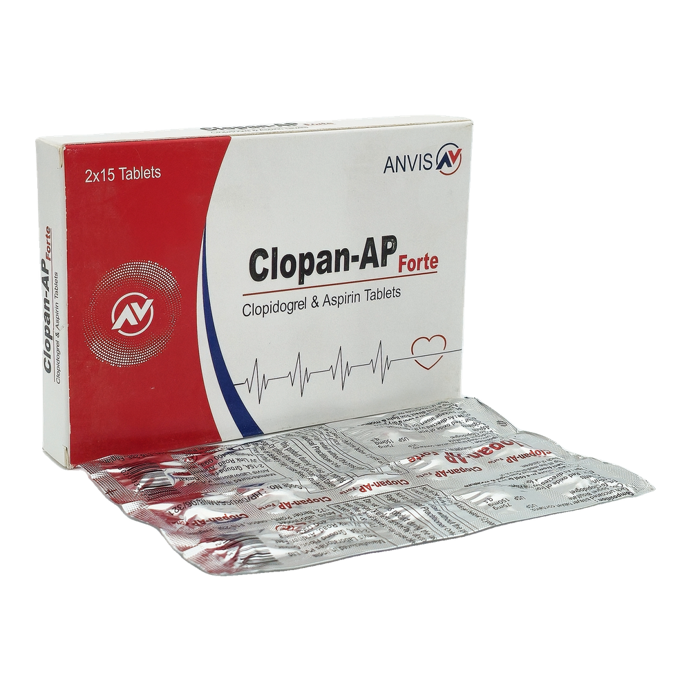 Clopan-AP Forte by ANVIS, original carton with complete blister outside the box