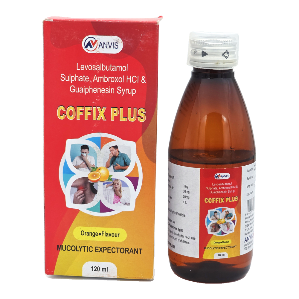 Coffix Plus by ANVIS, original carton with bottle outside the box