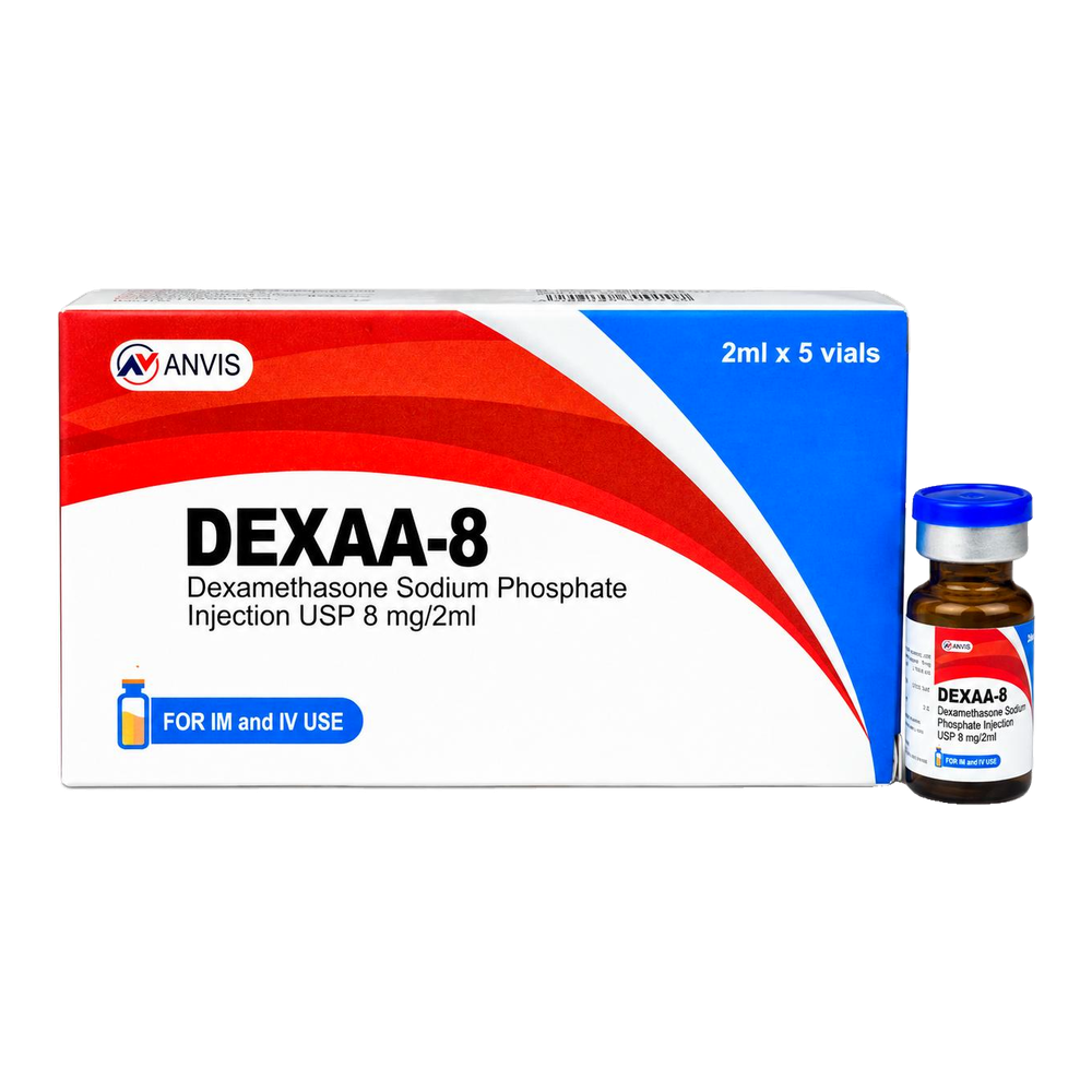 Dexaa-8 by ANVIS, original carton with vial outside the box