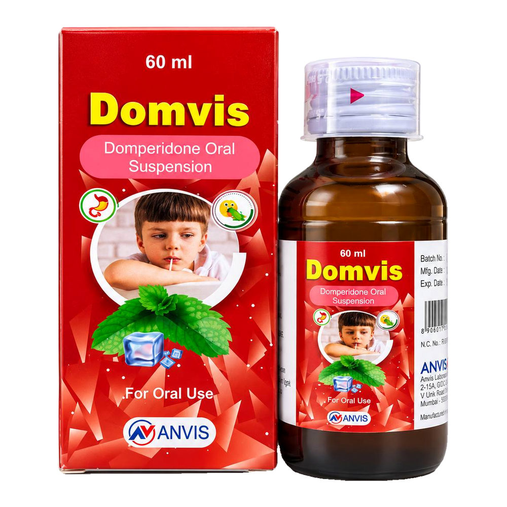 Domvis by ANVIS, original carton with bottle outside the box