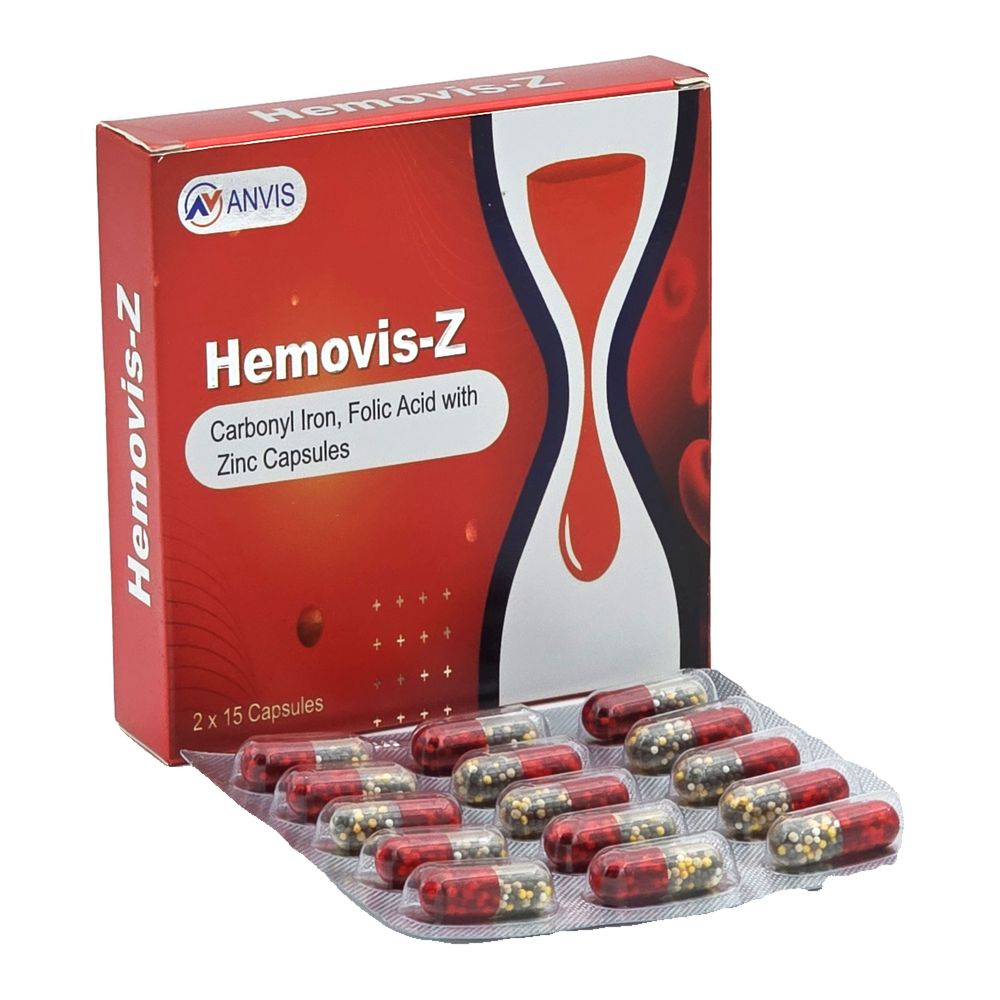 Hemovis-Z by ANVIS, original carton with complete blister outside the box