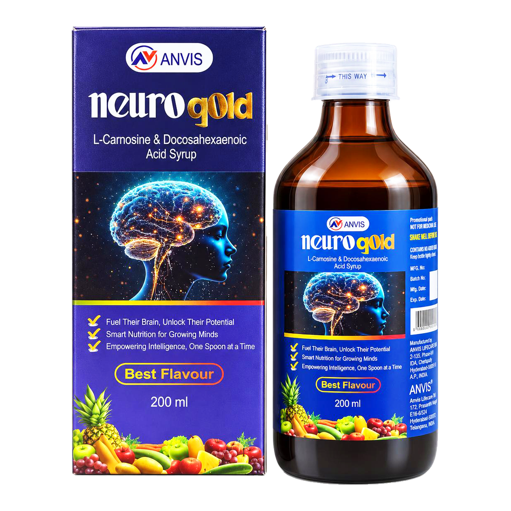 Neurogold by ANVIS, original carton with bottle outside the box