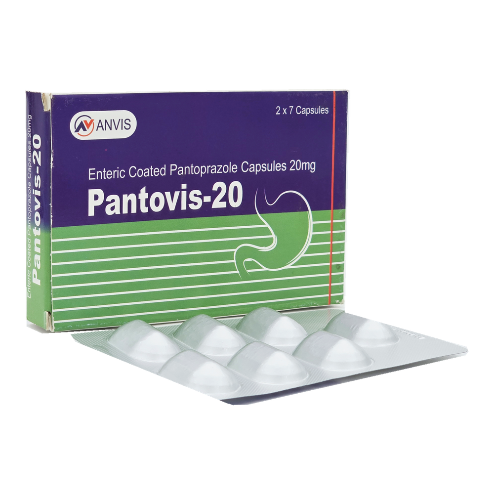 Pantovis-20 by ANVIS, original carton with complete capsule blister outside the box