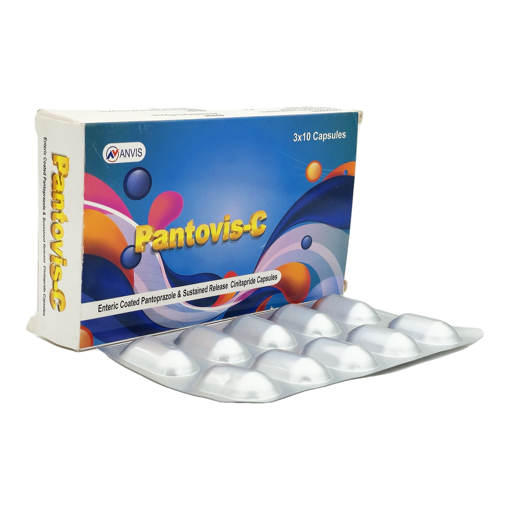 Pantovis-C by ANVIS, original carton with complete blister outside the box